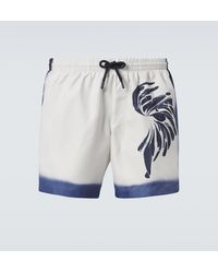 Dries Van Noten - Printed Swim Trunks - Lyst