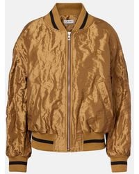 Loewe - Taffeta Bomber Jacket - Lyst