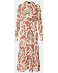 Etro - Abito Chemisier Con Stampa Paisley - Lyst