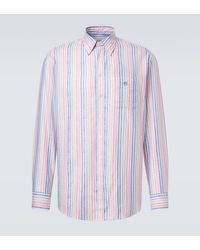 Etro - Striped Cotton Shirt - Lyst