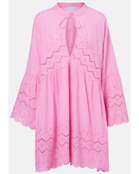 Melissa Odabash - Sebenna Embroidered Cotton Kaftan - Lyst