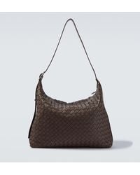 Bottega Veneta - Schultertasche Traveler Medium Aus Leder - Lyst