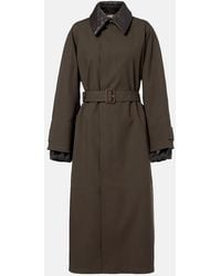 Bottega Veneta - Intrecciato Cotton-Blend Trench Coat - Lyst