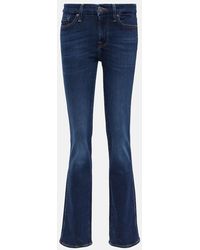 7 For All Mankind - Mid-Rise Straight Jeans Kimmie - Lyst