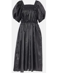 Noir Kei Ninomiya - Shirred Midi Dress - Lyst