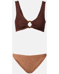 Hunza G - Julia Ring-Detail Bikini - Lyst