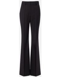 Sportmax - Virgin Wool Flared Pants - Lyst