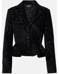 Etro - Paisley Peplum Blazer - Lyst