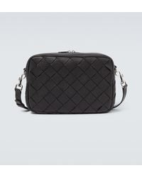 Bottega Veneta - Messenger Bag Intrecciato Aus Leder - Lyst