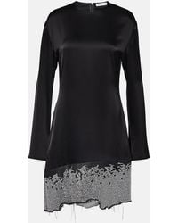 JW Anderson - Deconstructed Satin Minidress - Lyst