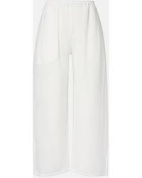Leset - Niko Ramie Cropped Barrel-Leg Pants - Lyst