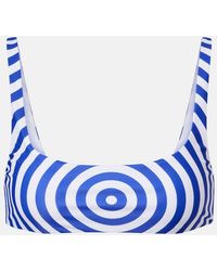 Jean Paul Gaultier - Printed Jersey Bra Top - Lyst