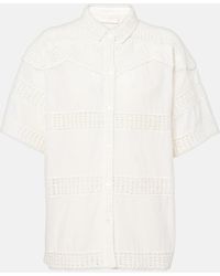 Ulla Johnson - Camisa Amal De Croche De Algodon Con Paneles - Lyst