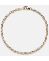 Suzanne Kalan - Block-Chain Mini 18Kt Bracelet With Diamonds - Lyst