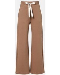 Max Mara - Max Mara Cotton-Blend Straight Pants - Lyst