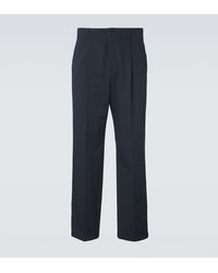 Valentino - Cotton Straight Pants - Lyst