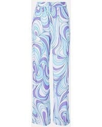 Melissa Odabash - Olivia Printed Wide-Leg Pants - Lyst