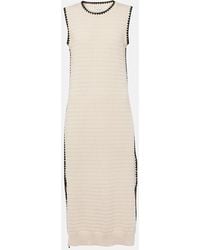 Varley - Dwight Knitted Cotton Midi Dress - Lyst