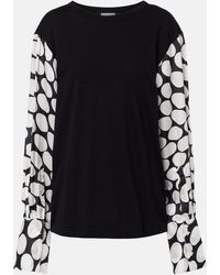 Dries Van Noten - Polka-Dot Cotton-Blend Top - Lyst