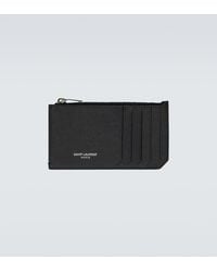 Saint Laurent - Monedero Classic Fragments con cremallera - Lyst