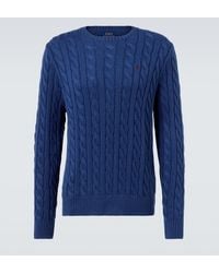 Polo Ralph Lauren - Cable-Knit Cotton Sweater - Lyst