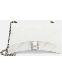 Balenciaga - Crush Mini Quilted Leather Wallet On Chain - Lyst