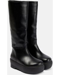 Gia Borghini - Bottes A Plateforme Rosie 16 En Cuir - Lyst