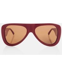 The Attico - X Linda Farrow Edie Aviator Sunglasses - Lyst