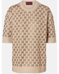 Gucci - Gg Wool And Cashmere-Blend Sweater - Lyst