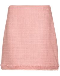 Tory Burch Wool-blend Tweed Miniskirt - Pink