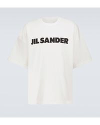 Jil Sander - T-shirt oversize en coton a logo - Lyst