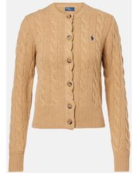 Polo Ralph Lauren - Cable-Knit Wool And Cashmere Cardigan - Lyst