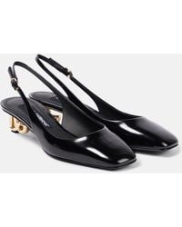 Dolce & Gabbana - Jackie Dg 40 Patent Leather Slingback Pumps - Lyst