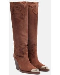 Paris Texas - El Dorado Suede Cowboy Boots - Lyst