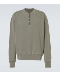 Maison Margiela - Zip-Up Cotton Sweatshirt - Lyst