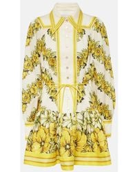 ALÉMAIS - Gisela Floral Linen Shirt Dress - Lyst
