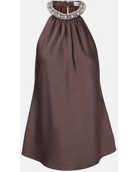 Jonathan Simkhai - Embellished Satin Top - Lyst