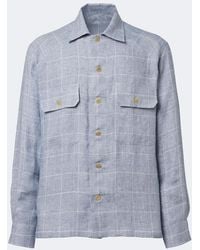 Ralph Lauren - Checked Linen Jacket - Lyst
