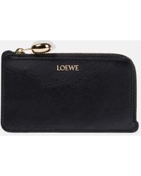 Loewe - Mini Leather Card Case With Coin Compartment - Lyst