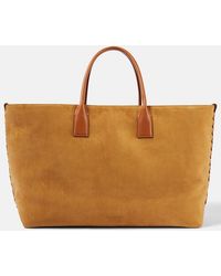 Bottega Veneta - Tote Bag Cabat Large Aus Veloursleder - Lyst