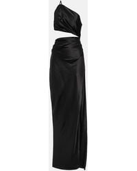 The Sei - One-Shoulder Cutout Silk Gown - Lyst