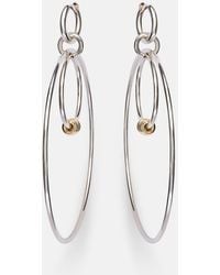 Spinelli Kilcollin - Echo Sterling And 18Kt Hoop Earrings - Lyst