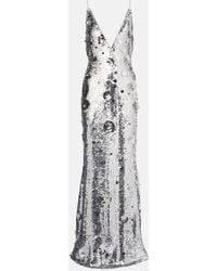 The New Arrivals Ilkyaz Ozel - Claudie Sequined Gown - Lyst