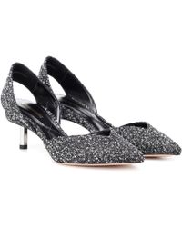 Nicholas Kirkwood Polly Bouclé Slingback Pumps - Gray