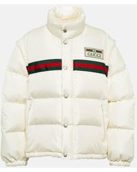 Gucci - Web Stripe Puffer Jacket - Lyst