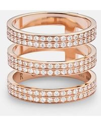 Repossi - Berbere 18Kt Rose Ring With Diamonds - Lyst