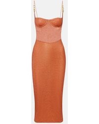 Oséree - Lumiere Open-Back Midi Dress - Lyst