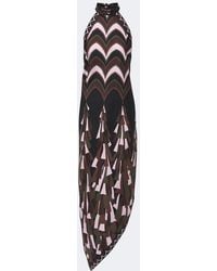 PUCCI - Baiadera Halterneck Silk Twill Midi Dress - Lyst