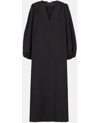 The Row - Beauvoir Silk And Wool Maxi Dress - Lyst