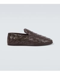Bottega Veneta - Sunday Intrecciato Leather Slip-On Shoes - Lyst